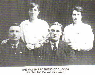 Pictures of Walsh brothers of Clogga(Jim and Pat) & their wives